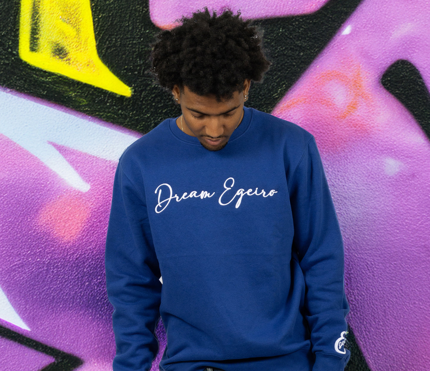 Signature Sweatshirt Blue/white