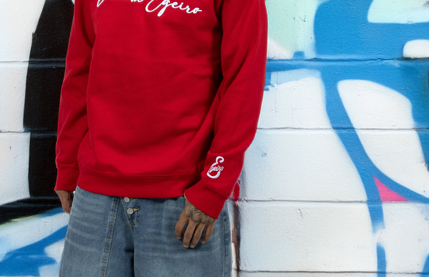 Signature Sweatshirt Red/White
